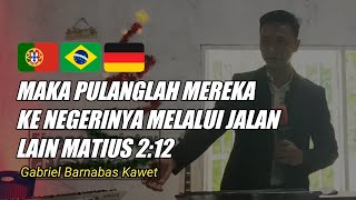 Maka pulanglah mereka ke Negerinya melalui jalan lain Matius 212  Natal GBT quotLembah Pujianquot Tobelo [upl. by Goraud]