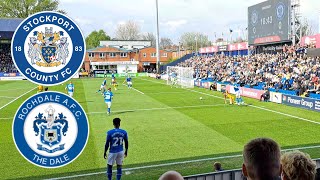 STOCKPORT COUNTY FC VS ROCHDALE AFC  10  Confirmed relegation  Edgeley Park [upl. by Donetta]