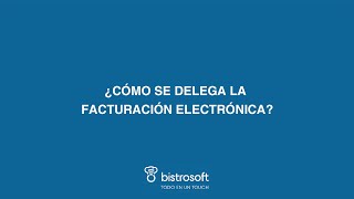 Habilitación de la factura electrónica a Bistrosoft [upl. by Brendan166]