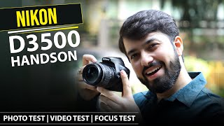 Nikon D3500 Handson  Photo amp Video Test Hindi [upl. by Airdnassac]