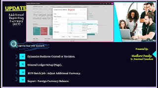 ADJUST Additional Reporting Currency ACY in Business Central  Navision [upl. by Auburn]