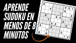 Cómo resolver un SUDOKU en menos de 8 minutos 😱 NIVEL FÁCIL  TUTORIAL  ¡LA POSICIÓN ÚNICA  1 [upl. by Ellehsyt]