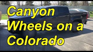 QUICK LOOK Canyon AllTerrain Wheels on a Colorado Z71 😎 [upl. by Dabbs]