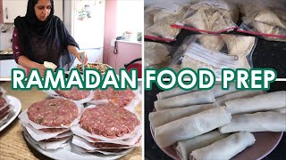 Ramadan Food Preparation 2023  Samosas Spring Rolls amp Kebabs  Bulk Ramadan Prep [upl. by Lerraj519]