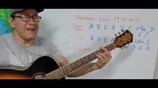 Hermoso eres Marcos Witt Tutorial Guitarra Rodrigo Ma [upl. by Ielhsa]