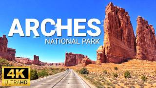 Arches National Park Moab Utah Scenic Drive 2024  4K [upl. by Enomal]