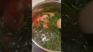 Fish soup with malunggay sarap [upl. by Lessard]