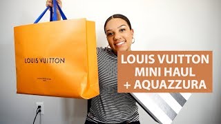 LOUIS VUITTON GRACEFUL PM REVIEW  CLEMENCE WALLET  LOUIS VUITTON AQUAZZURA [upl. by Yrome]