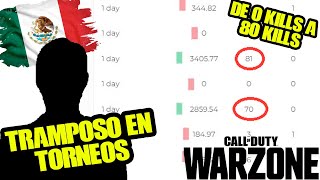 JUGADOR MEXICANO DESCUBIERTO HACIENDO TRAMPA EN TORNEOS DE WARZONE [upl. by Jonna]