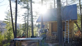 Building a Mountain Cabin  Metal Roofing Ep36 [upl. by Anillehs]