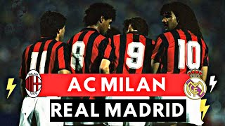 AC Milan vs Real Madrid 50 All Goals amp Highlights  1989 European Cup [upl. by Allehcram]