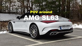 2024 Mercedes Benz AMG SL63 4matic Plus POV Exterior and Interior [upl. by Bathsheeb]