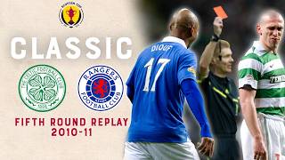 Old Firm Derby ends in Red Card Drama  Celtic v Rangers  Scottish Cup Fifth Round Replay 201011 [upl. by Roberta]