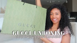 GUCCI Shoes Unboxing  Platform Espadrilles 🛍️ [upl. by Gassman]