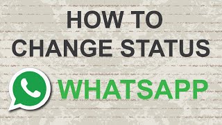 How to change whatsapp status [upl. by Dorwin]