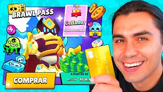 COMPREI E ZEREI O NOVO BRAWL PASS DE HALLOWEEN do Brawl Stars [upl. by Urbano]