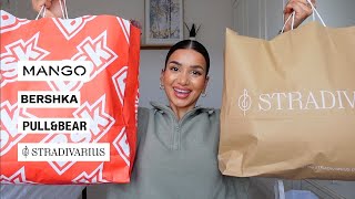 HUGE SALE HAUL 2024  Mango Bershka Stradivarius PullampBear [upl. by Ytram]