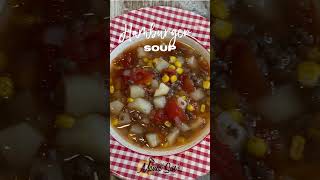 Easy and Delicious Hamburger Soup Best comfort food Easy soup recipe [upl. by Nalim]