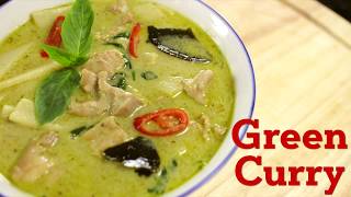 Thai Green Curry Recipe แกงเขียวหวาน  Hot Thai Kitchen [upl. by Downe369]