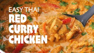 Easy Thai Red Curry Chicken One Pot 30Minute Meal [upl. by Hunsinger287]