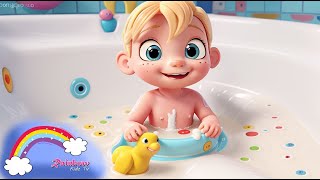 Baby Bath Song rainbowkidztv Children nursery rhymes and songs  Baby Bath Time Fun [upl. by Hsreh]