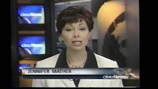 CKVU13 News Break with Jennifer Mather  2001 [upl. by Nathanil406]