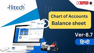 Chart of Accounts  Balance sheet  hitechbillsoft  Assets Liabilities  Hindi call6262989803 [upl. by Joellyn]