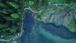 Passo San Pellegrino  Drone Footage [upl. by Hearsh]