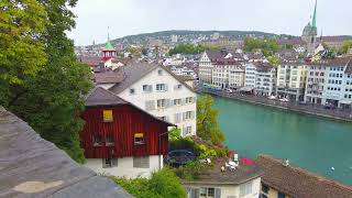 ZURICH  4K HD Lindenhof Hill Walking Tour [upl. by Avril661]