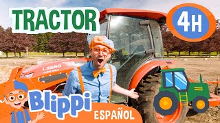 Blippi con el tractor  Blippi Español  Videos educativos para niños  Aprende y Juega [upl. by Anirba]