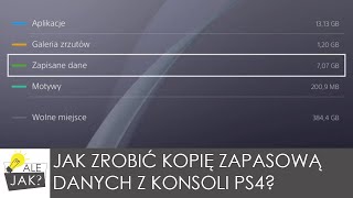 Jak zrobić kopię zapasową danych z PS4  alejaktozrobic [upl. by Dunkin]