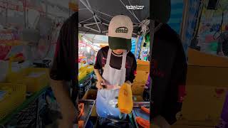 Tropical Papaya Cutting Skills  Thai Street Food 🍈🔪 [upl. by Goodkin]