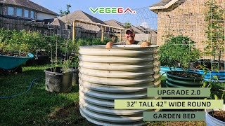 VEGEGA 32 Tall 42 Wide Round Garden Bed [upl. by Irrabaj]