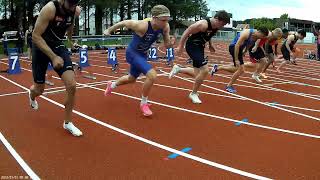 Vindsprint 2024  100m menn forsøk heat 4 [upl. by Ainattirb]