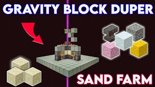 Gravity Block Duplicator Easy Sand DuperFarm In Minecraft PeBedrockJava 120 [upl. by Lot217]