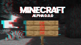 MAIN VERSI MINECRAFT ALPHA 000 ☠️☠️ [upl. by Kingdon]