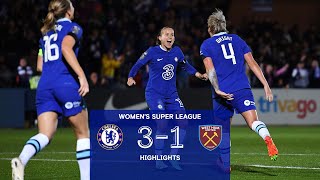 Chelsea 31 West Ham  Highlights  Matchday 3  Womens Super League 202223 [upl. by Kenway]