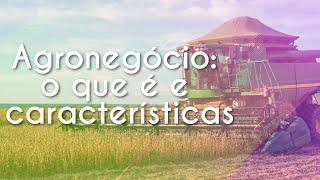 Agronegócio o que é e características  Brasil Escola [upl. by Ydderf528]