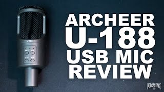 Archeer USB Studio Condenser Mic Review  Test [upl. by Ispep]