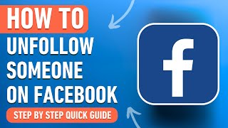 How to Unfollow someone on Facebook 2024 Easy Guide [upl. by Dobrinsky]