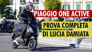 Test PIAGGIO ONE ACTIVE scooter elettrico [upl. by Ayatnahs737]