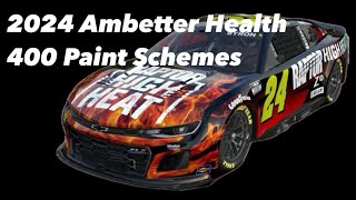 2024 NASCAR Cup Series Ambetter Health 400 Paint Schemes [upl. by Errehs]