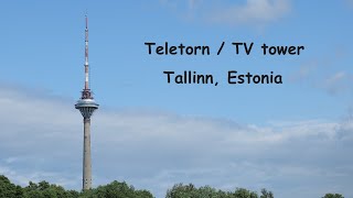 Teletorn  TV tower Tallinn Estonia [upl. by Atinev]