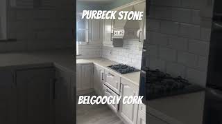 This kitchen in Belgooly in Cork was hand painted in the colour Purbeck stone by Farrow and Ball [upl. by Ayeki331]