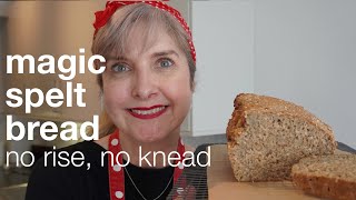 Vegan Magic Spelt Bread no rise no knead ready to eat in 90 minutes [upl. by Prisca788]