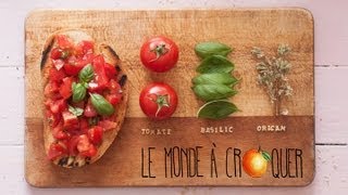 Bruschetta  tartine à litalienne [upl. by Putnem124]