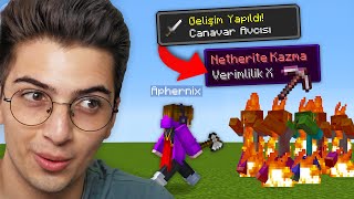 Minecraft ama BAŞARIMLAR OP EŞYA VERİYOR [upl. by Aicinat869]