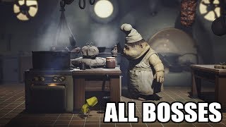 Little Nightmares  All Bosses With Cutscenes HD 1080p60 PC [upl. by Nodgnal604]