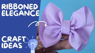 quotRibboned Elegance Exploring the World of Fashionable Bow Tiesquot 💖Ribbon bow tutorial [upl. by Jobye]