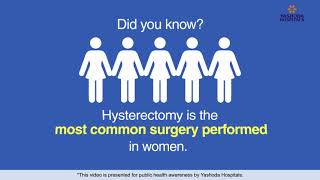 Hysterectomy Uterus Removal Surgery Side EffectsPurpose Recovery  Yashoda Hospitals [upl. by Caren899]